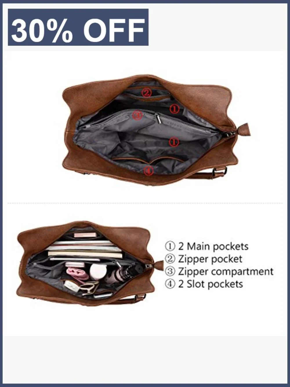 PU Leather Tote Hobo Bag for Women, Large Shoulder Handbag with Adjustable Strap